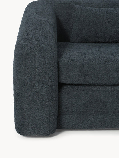Schlafsofa Eliot (2-Sitzer) aus Teddy-Bouclé