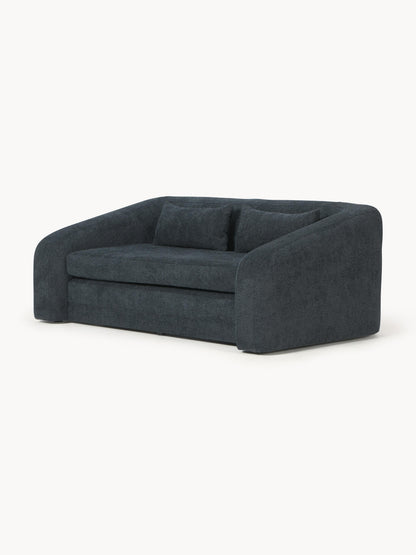 Schlafsofa Eliot (2-Sitzer) aus Teddy-Bouclé