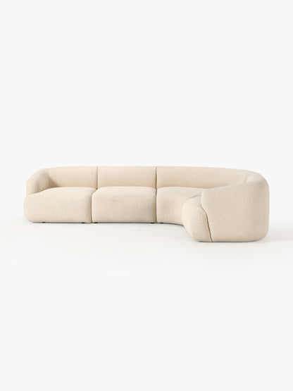 Galeriebild 1 - Modulares Bouclé-Ecksofa Sofia (4-Sitzer)