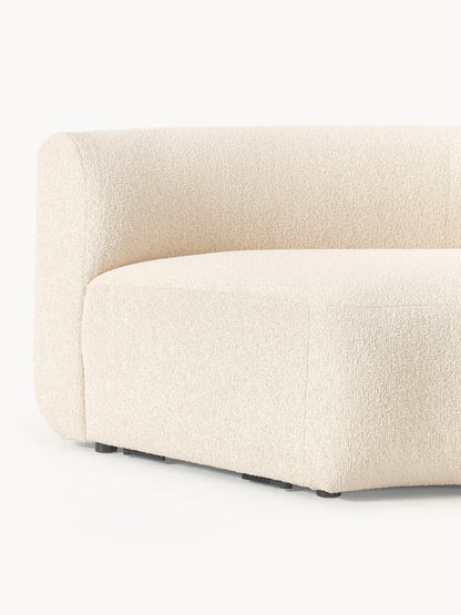 Rundes Bouclé-Eckmodul Sofia