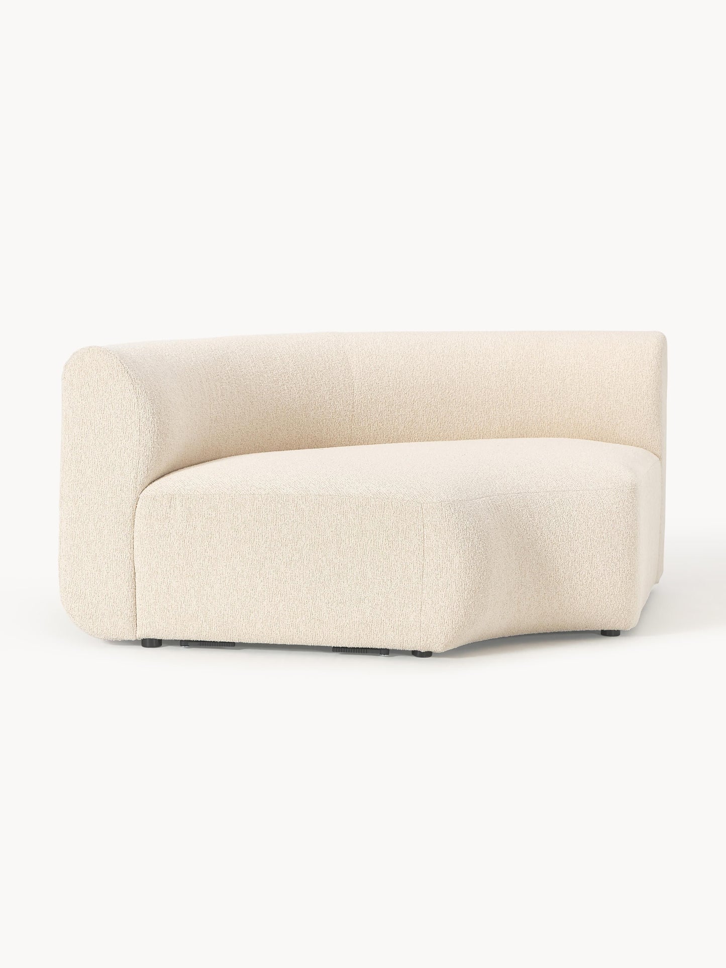 Rundes Bouclé-Eckmodul Sofia