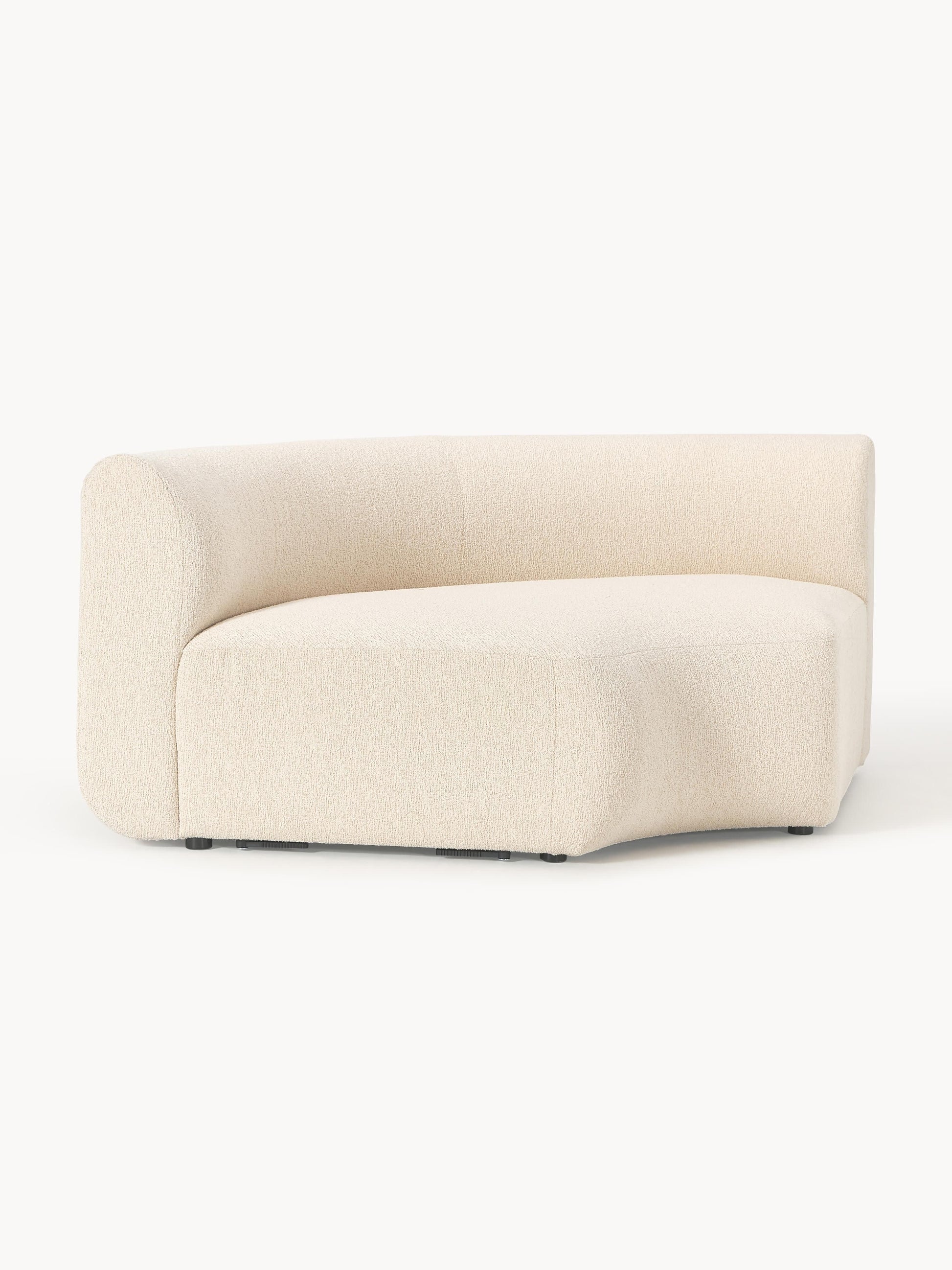Rundes Bouclé-Eckmodul Sofia