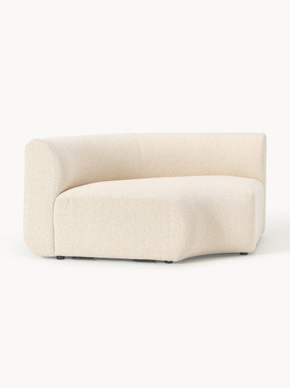 Rundes Bouclé-Eckmodul Sofia