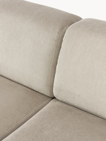 Cord-Ecksofa Melva (4-Sitzer)