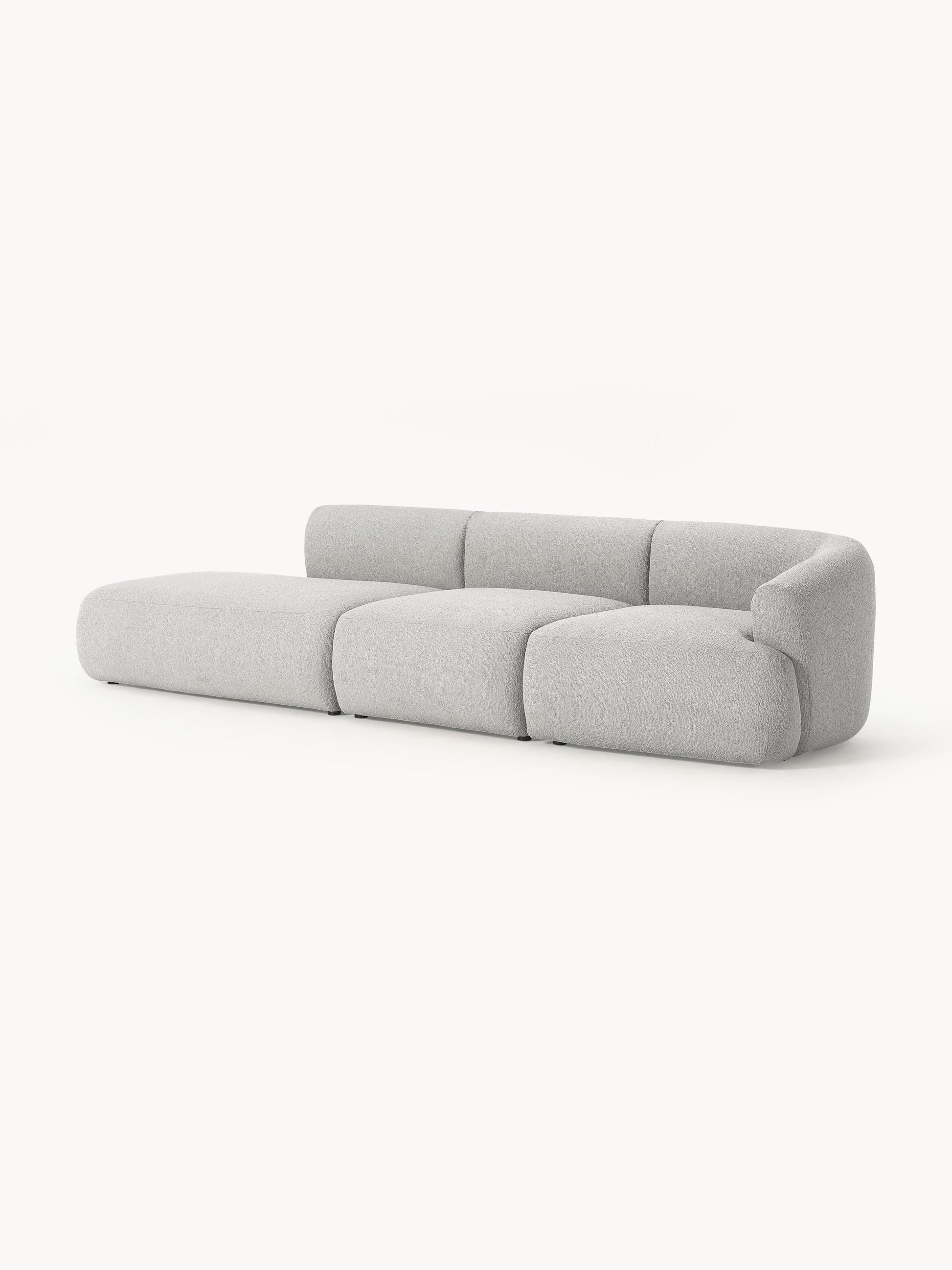 Modulare Bouclé-Chaise Sofia (2-Sitzer)