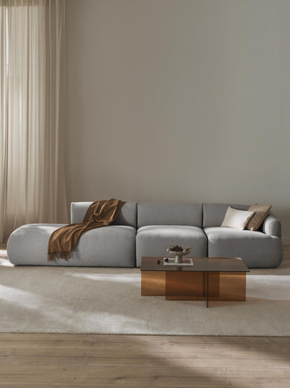 Modulare Bouclé-Chaise Sofia (2-Sitzer)