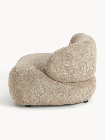 Loungesessel Alba aus Teddy-Bouclé