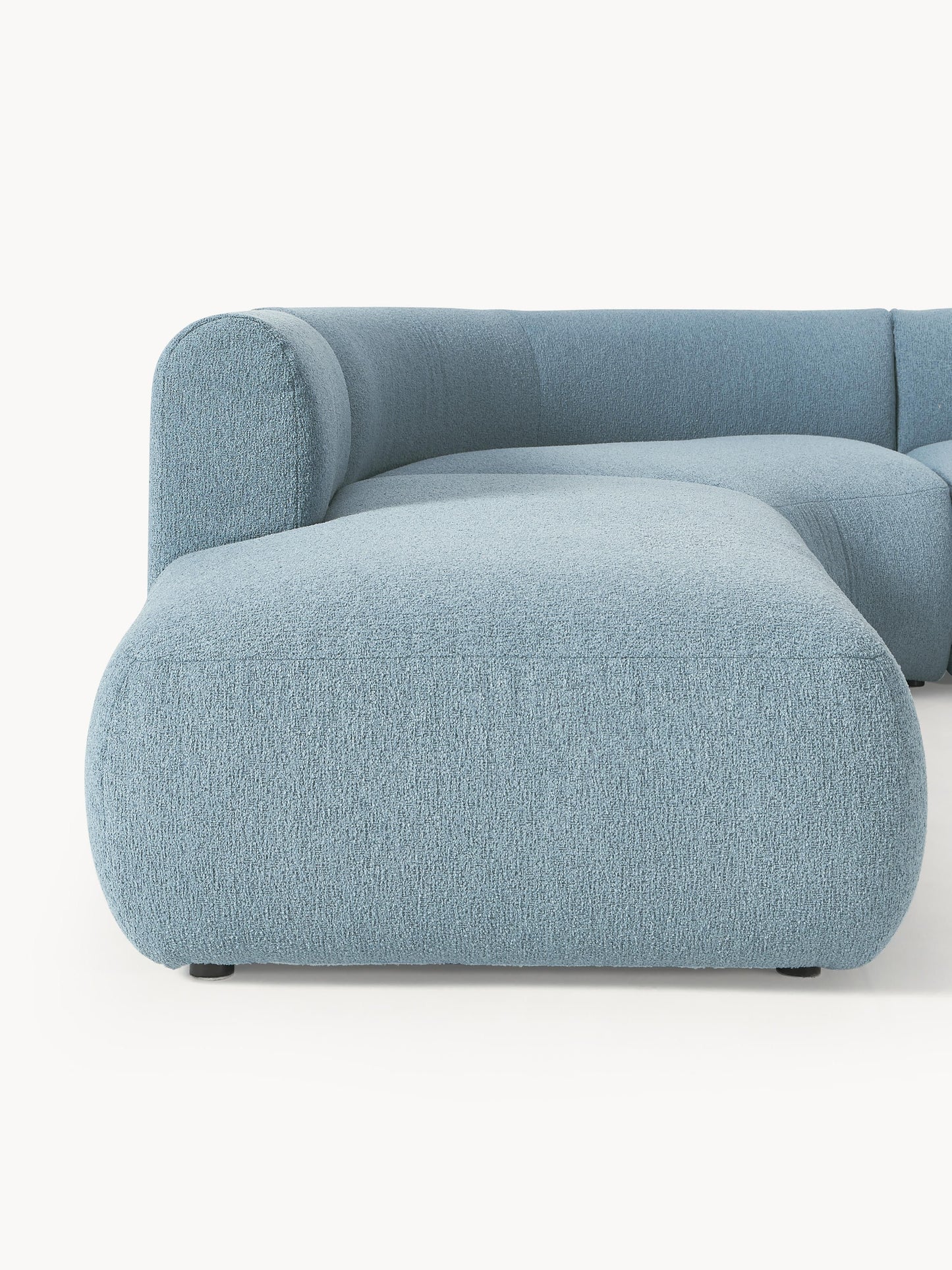 Modulares Bouclé-Ecksofa Sofia (4-Sitzer)