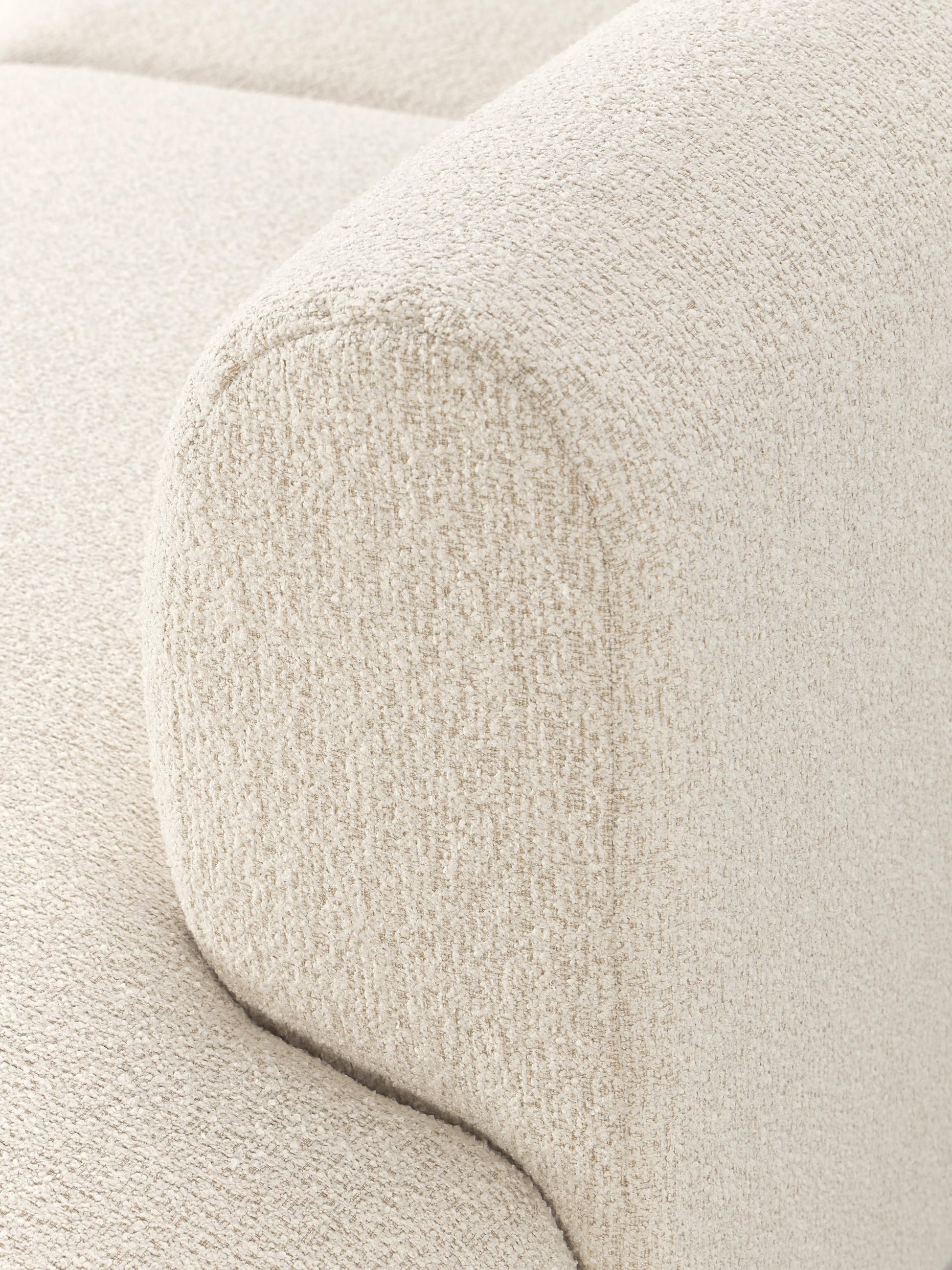 Modulares Bouclé-Ecksofa Sofia (4-Sitzer)