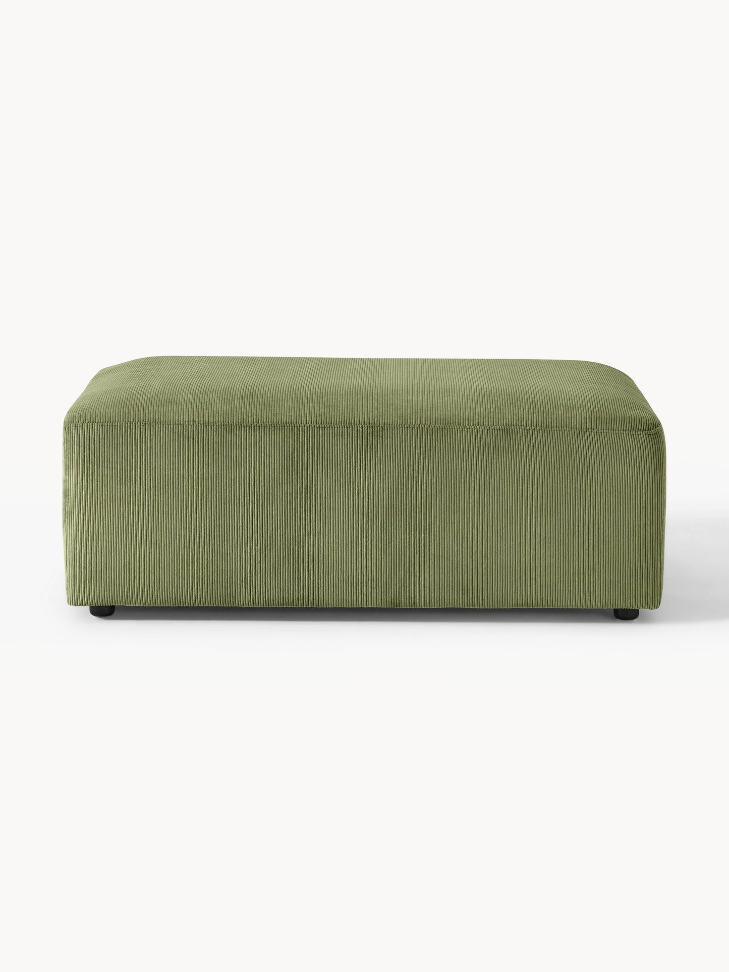 XL Sofa-Hocker Melva aus Cord, B 116 x T 72 cm