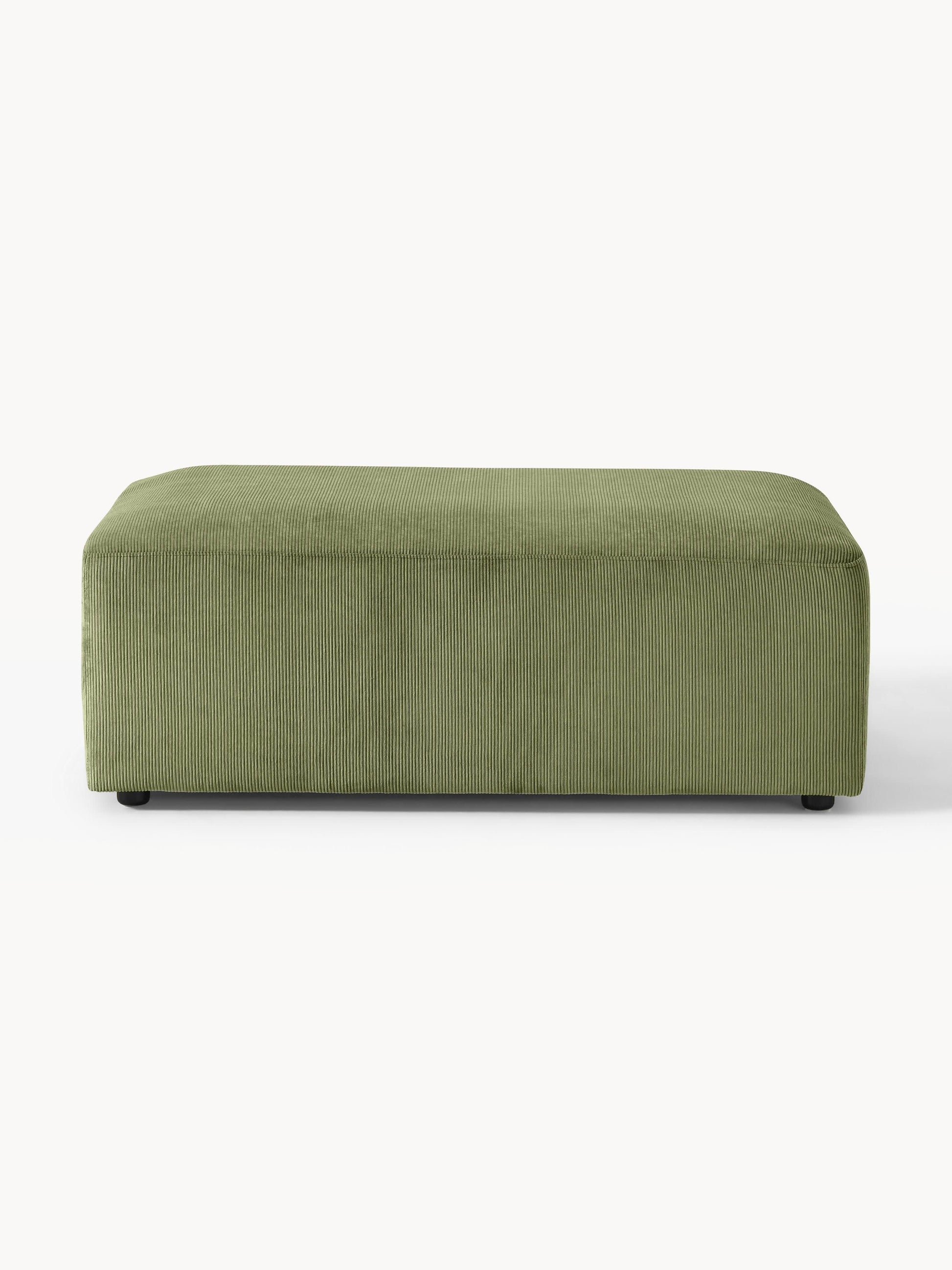XL Sofa-Hocker Melva aus Cord, B 116 x T 72 cm