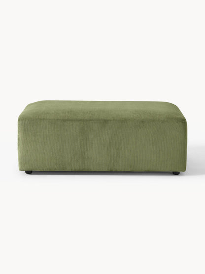 XL Sofa-Hocker Melva aus Cord, B 116 x T 72 cm