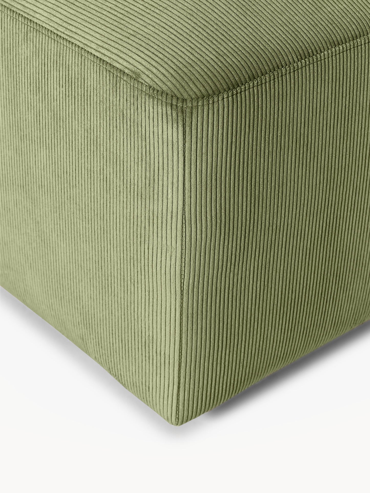 XL Sofa-Hocker Melva aus Cord, B 116 x T 72 cm