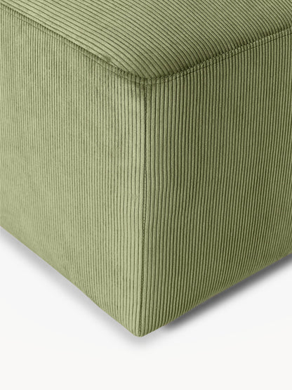 XL Sofa-Hocker Melva aus Cord, B 116 x T 72 cm