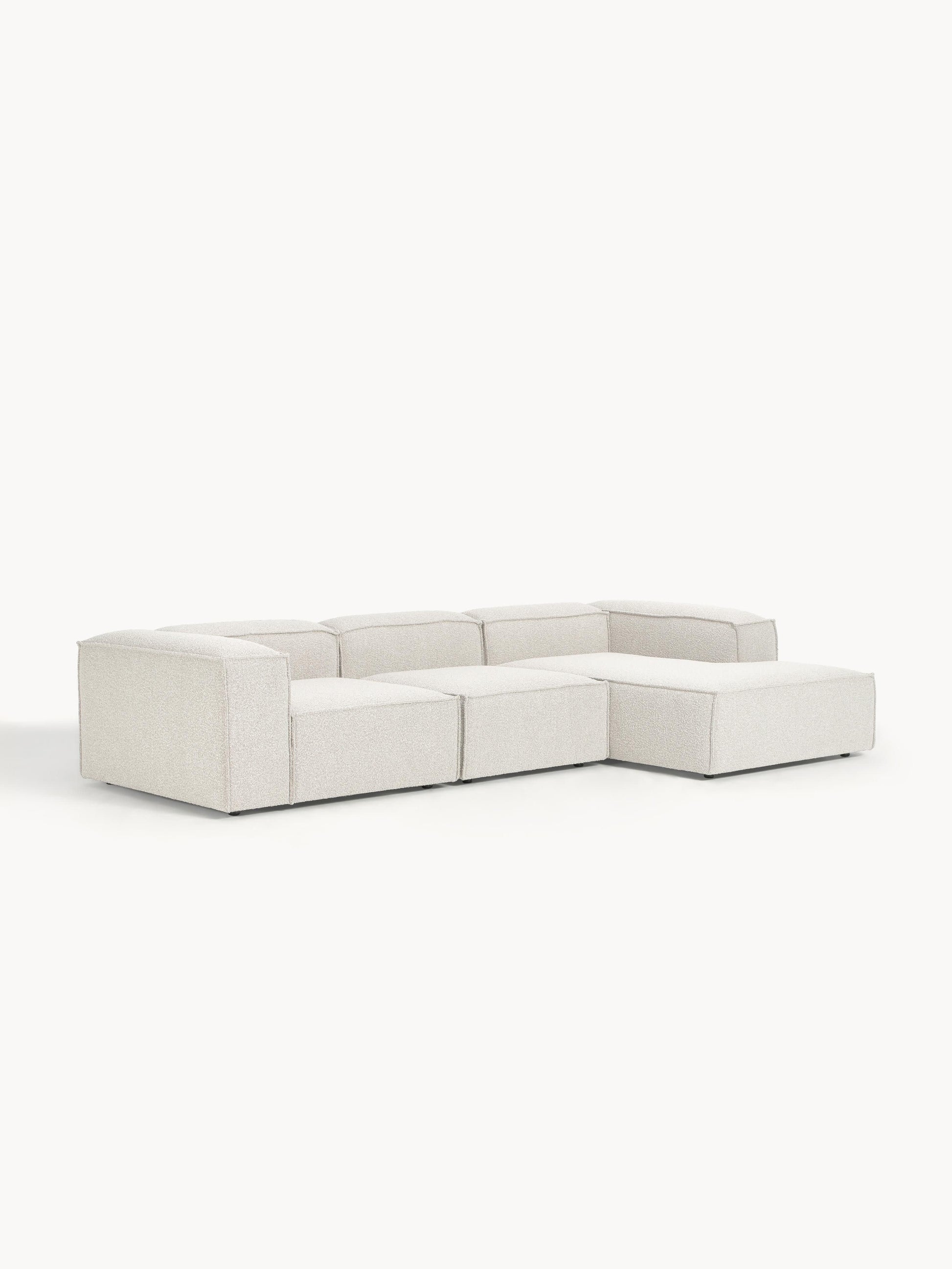 Modulares Bouclé-Ecksofa Lennon (4-Sitzer)