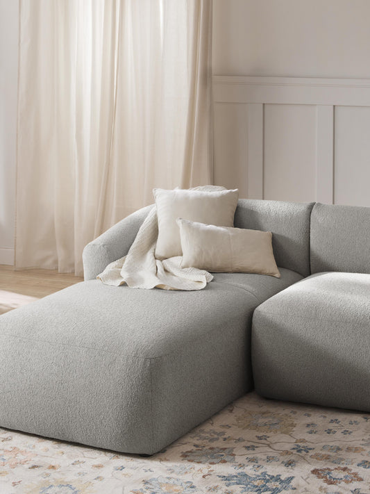 Bouclé-Chaise-Eckmodul Sofia