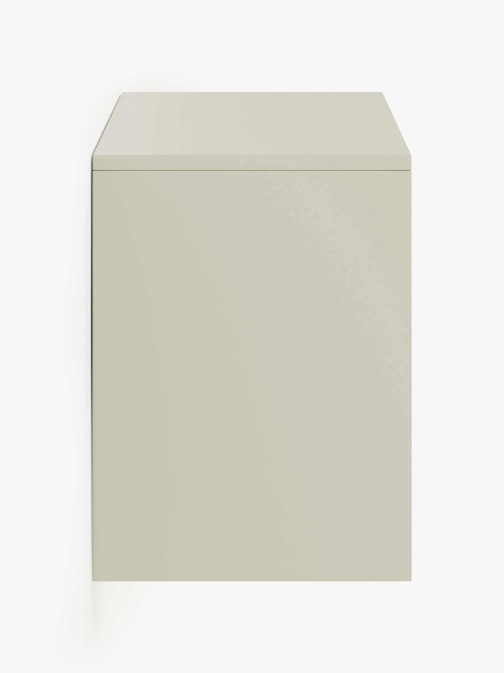 Wand-Schuhschrank Shea mit Klappfächern und geriffelter Front
