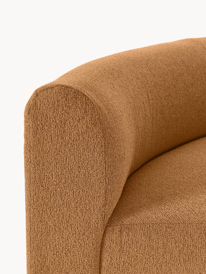 Rundes Bouclé-Eckmodul Sofia