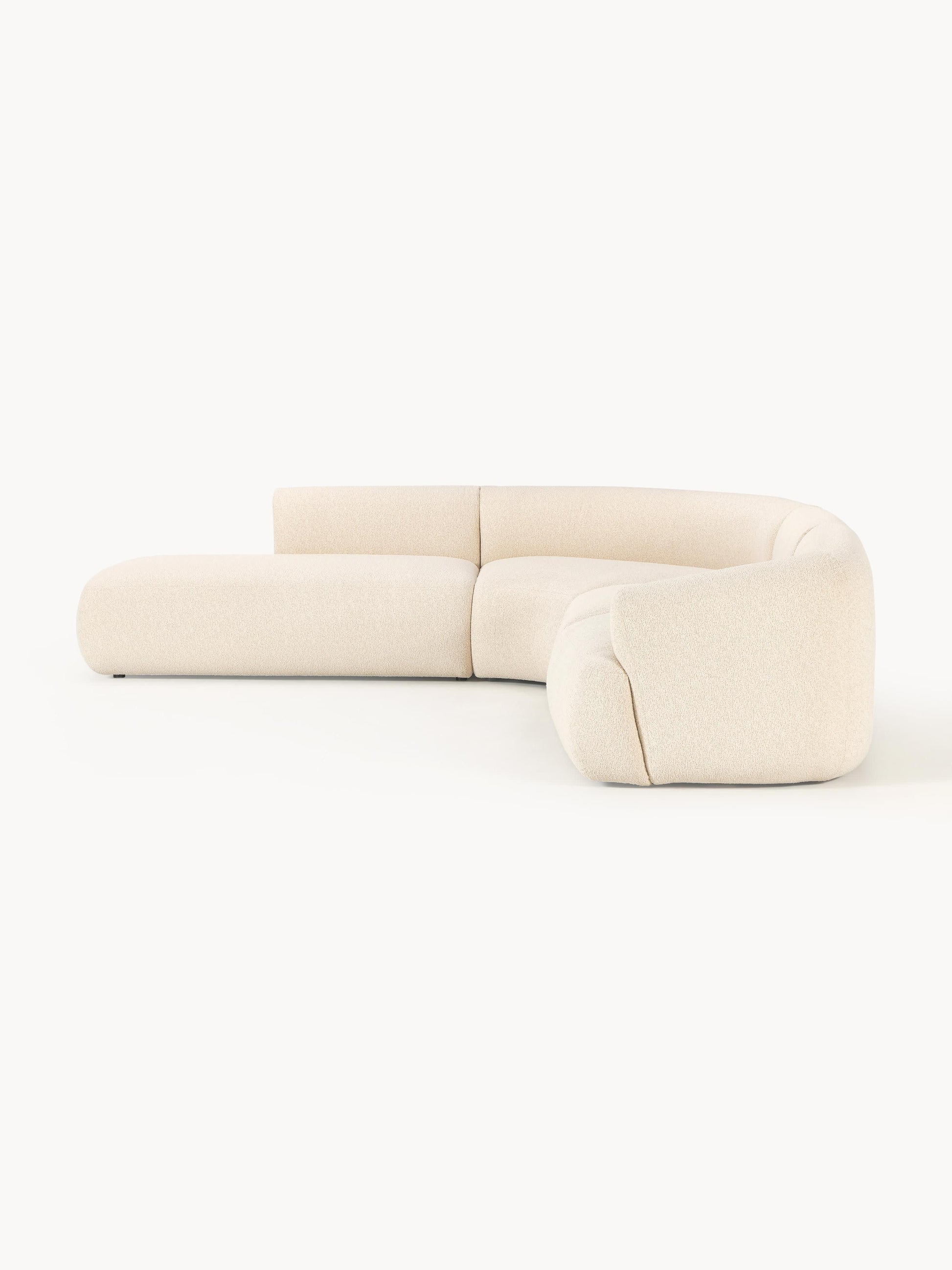 Modulares Bouclé-Ecksofa Sofia (4-Sitzer)