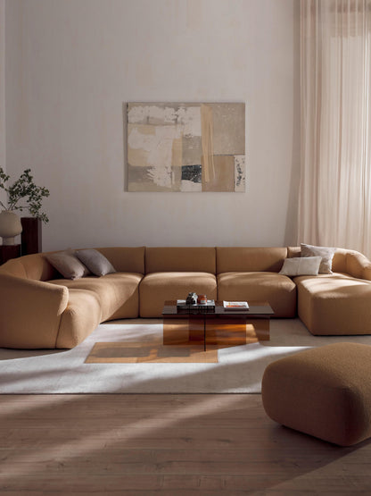 Modulares Bouclé-XL-Sofa Sofia