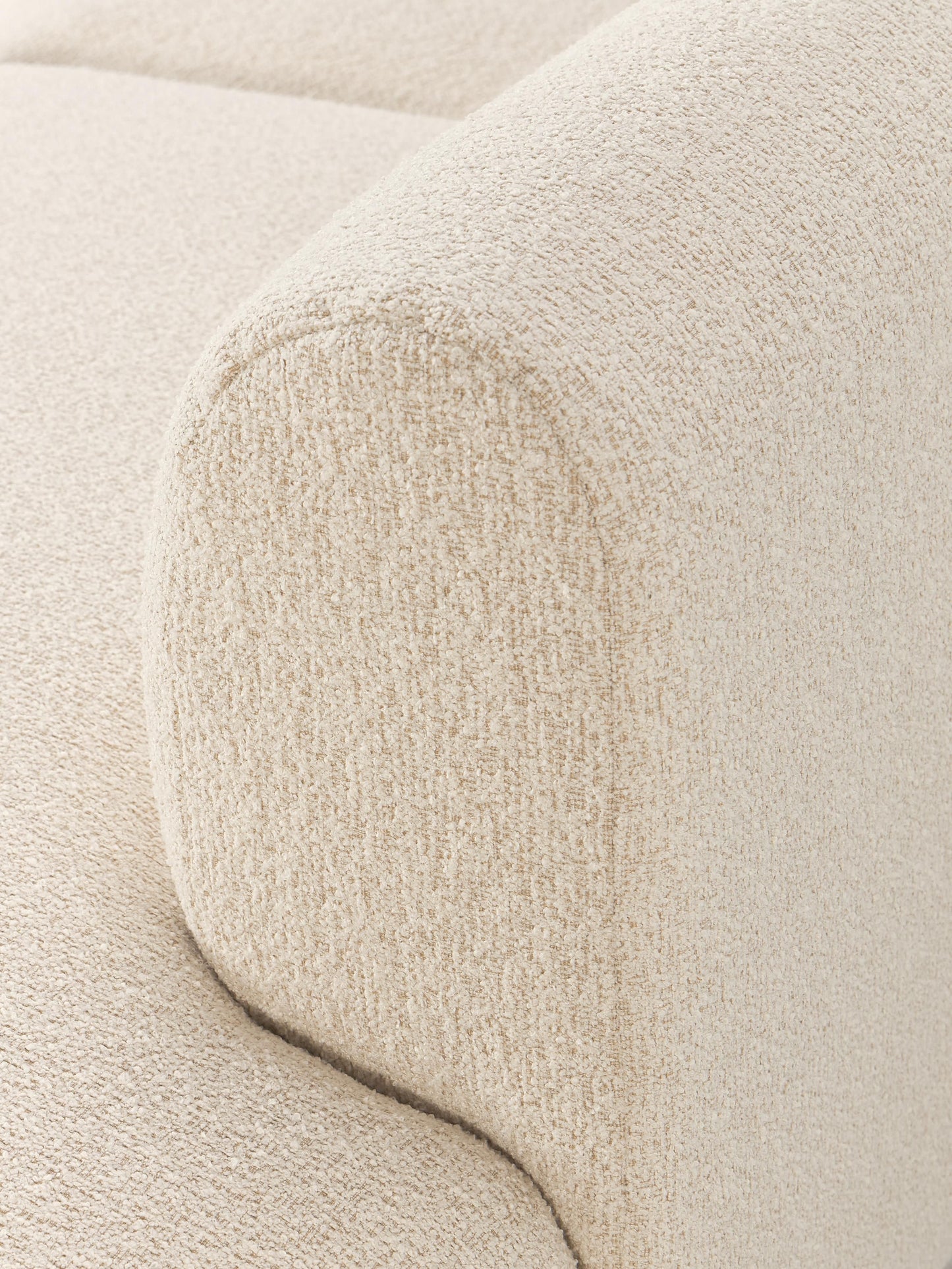 Modulares Bouclé-Ecksofa Sofia (4-Sitzer)