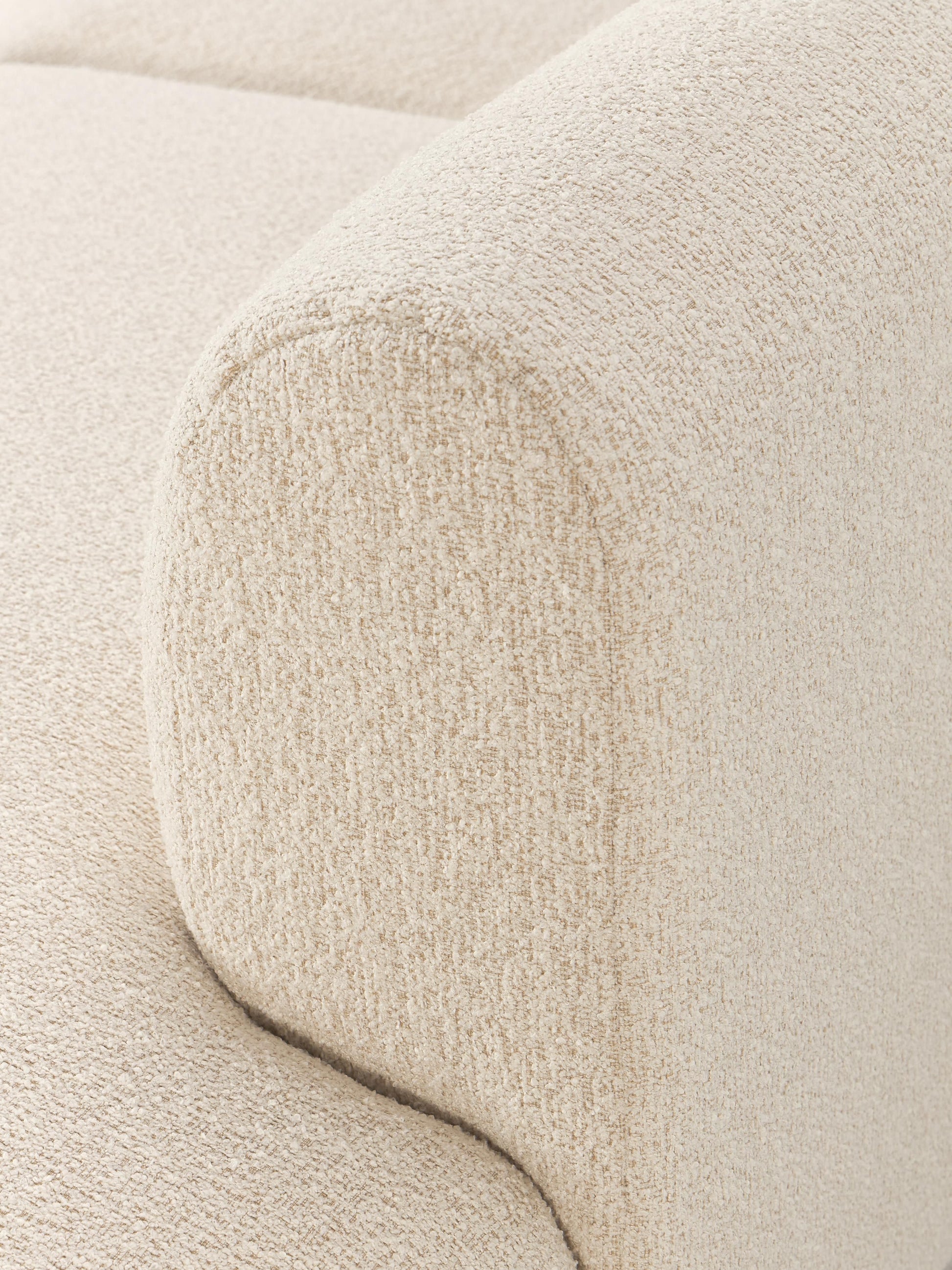 Modulares Bouclé-Ecksofa Sofia (4-Sitzer)