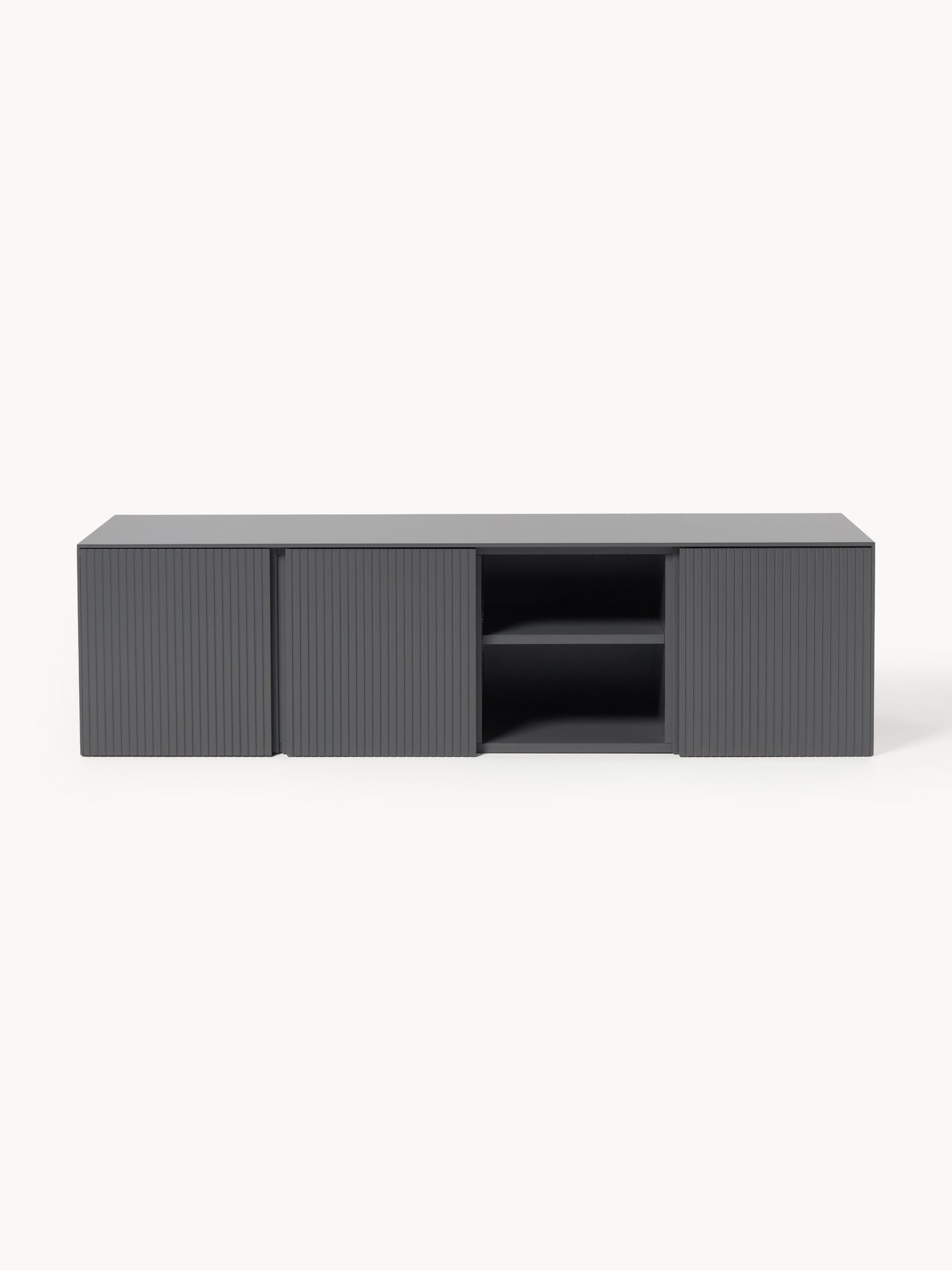 Lowboard Shea mit geriffelter Front