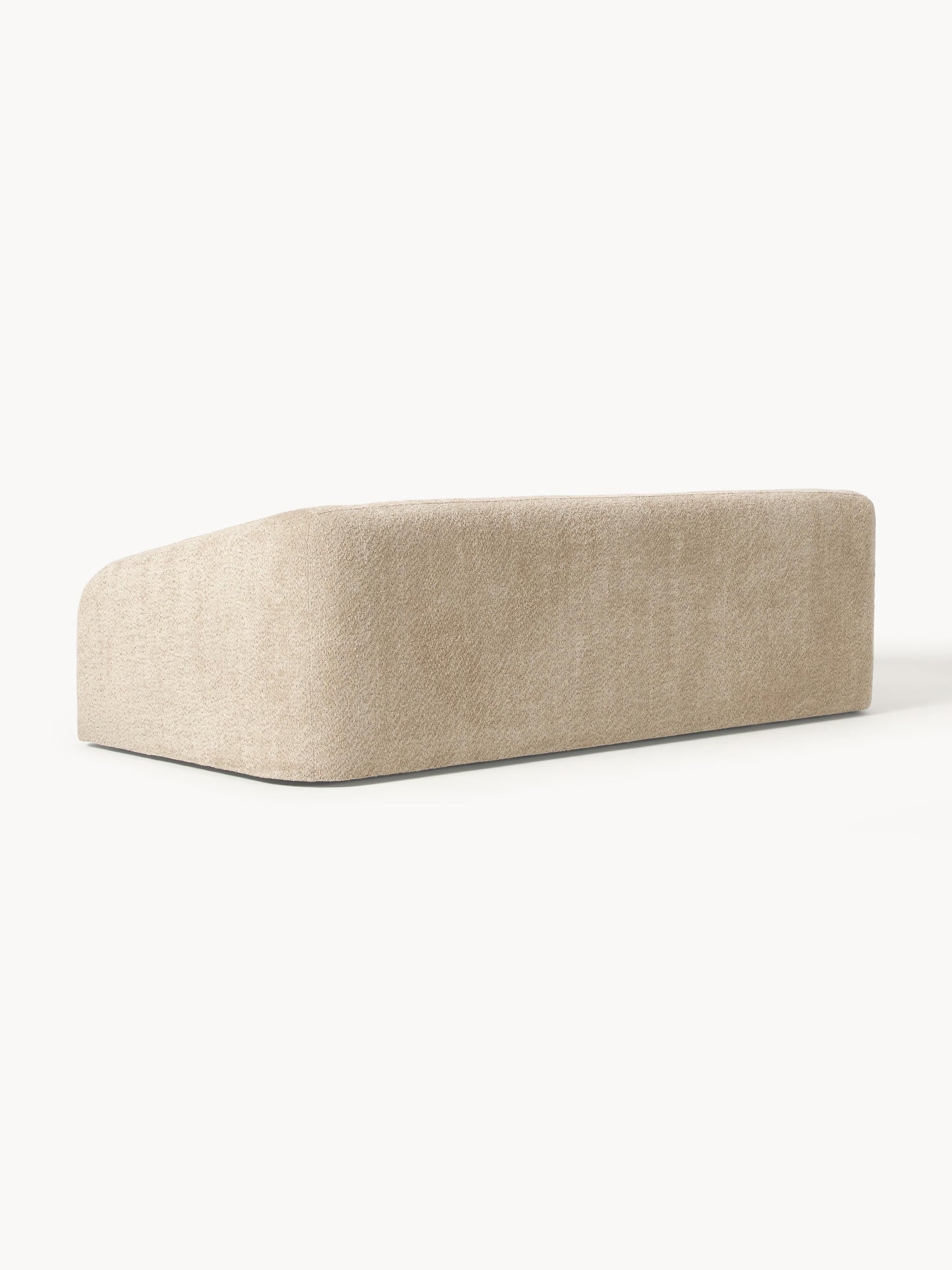 Schlafsofa Eliot (3-Sitzer) aus Teddy-Bouclé