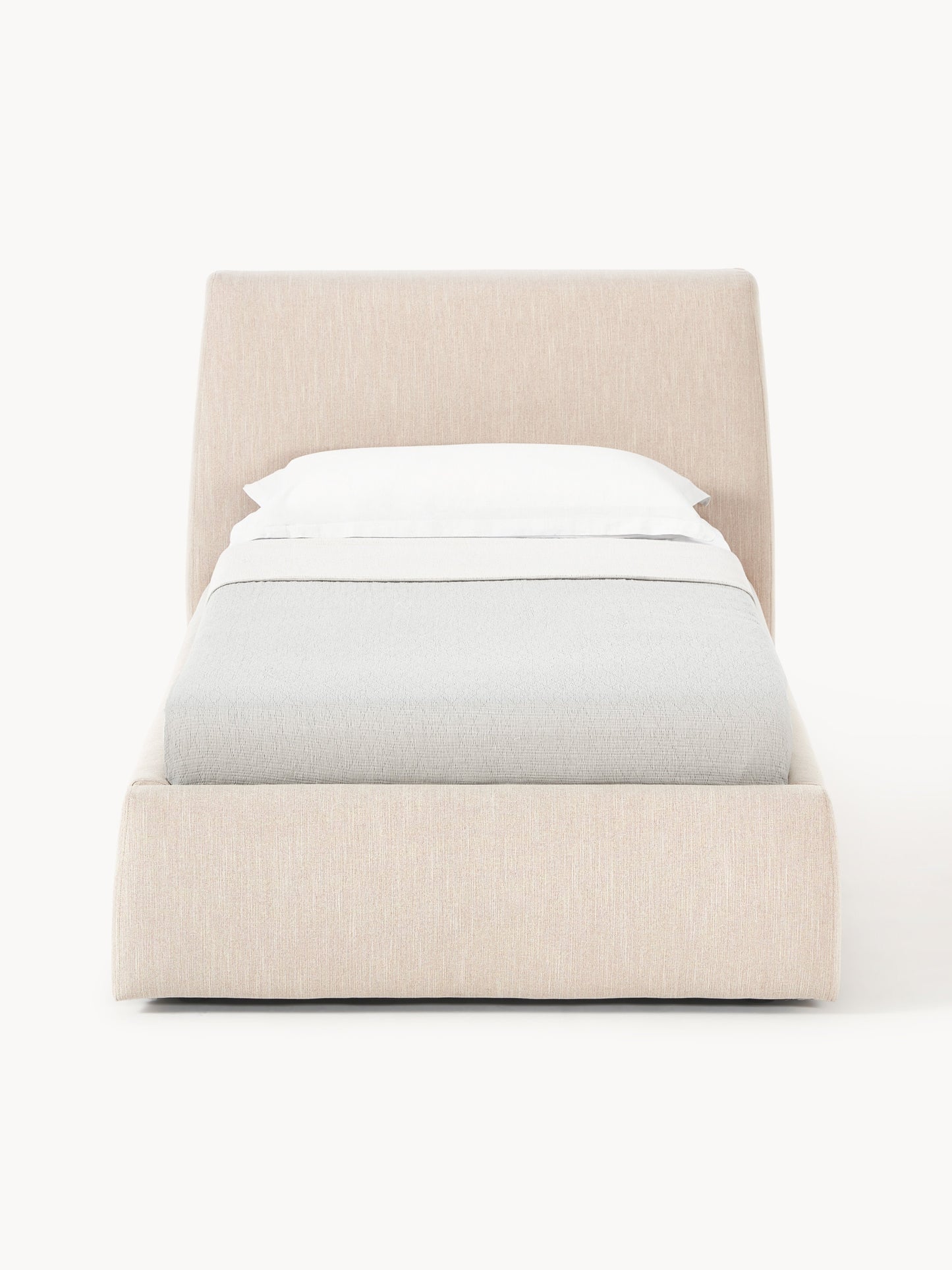 Gepolstertes Einzelbett Cloud mit Stauraum