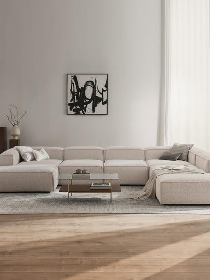 Modulares XL Sofa Lennon aus Bouclé