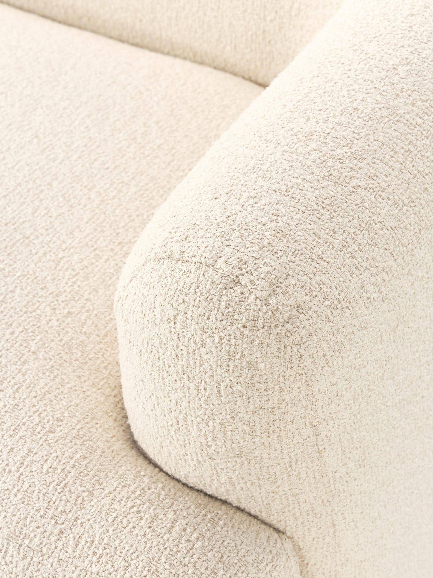 Modulares Bouclé-Sofa Sofia (3-Sitzer)