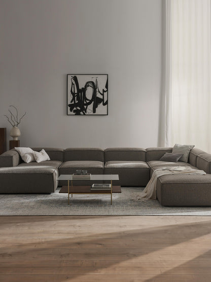 Modulares XL Sofa Lennon aus Bouclé