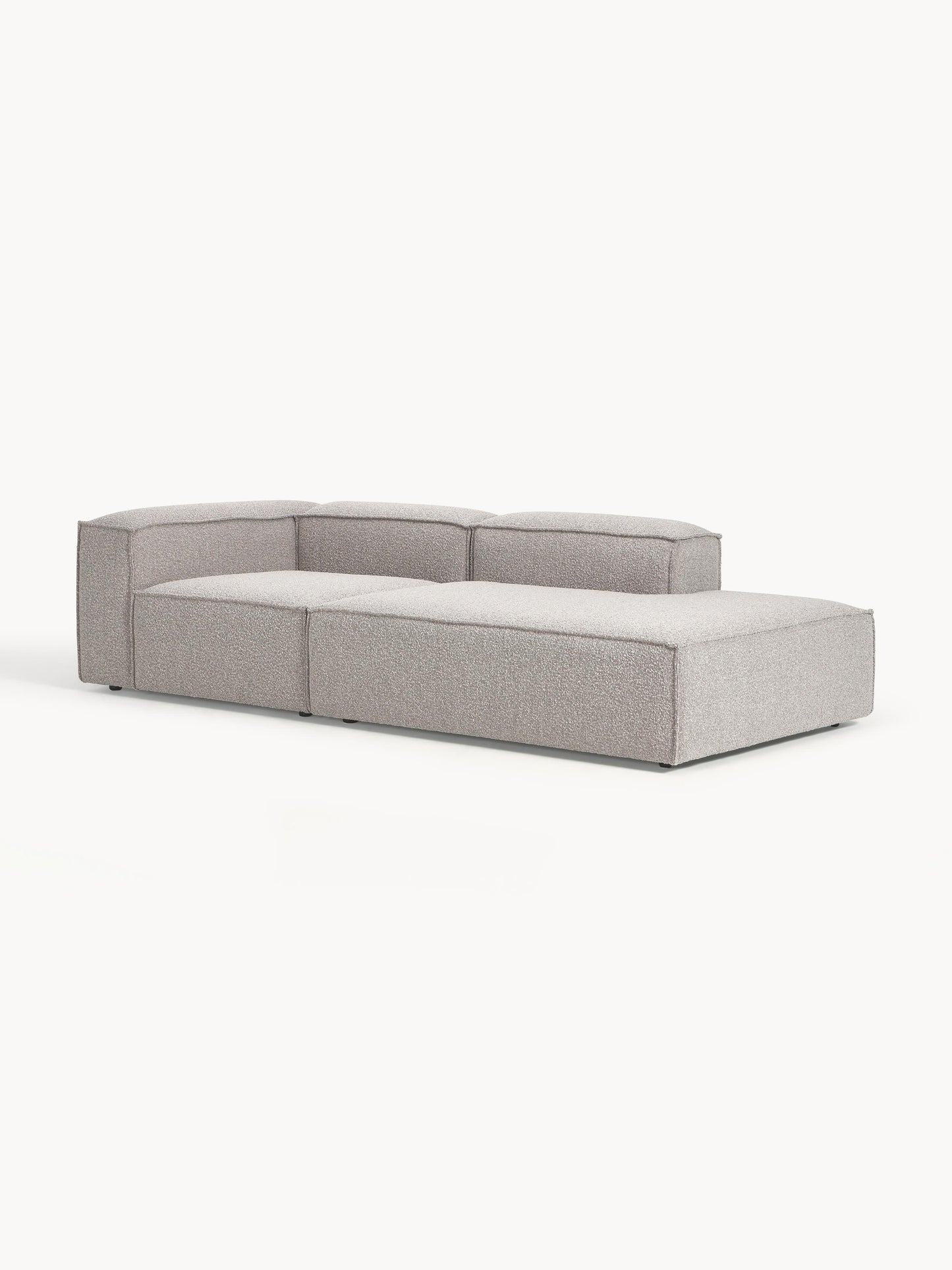 Modulare Ottomane Lennon aus Bouclé