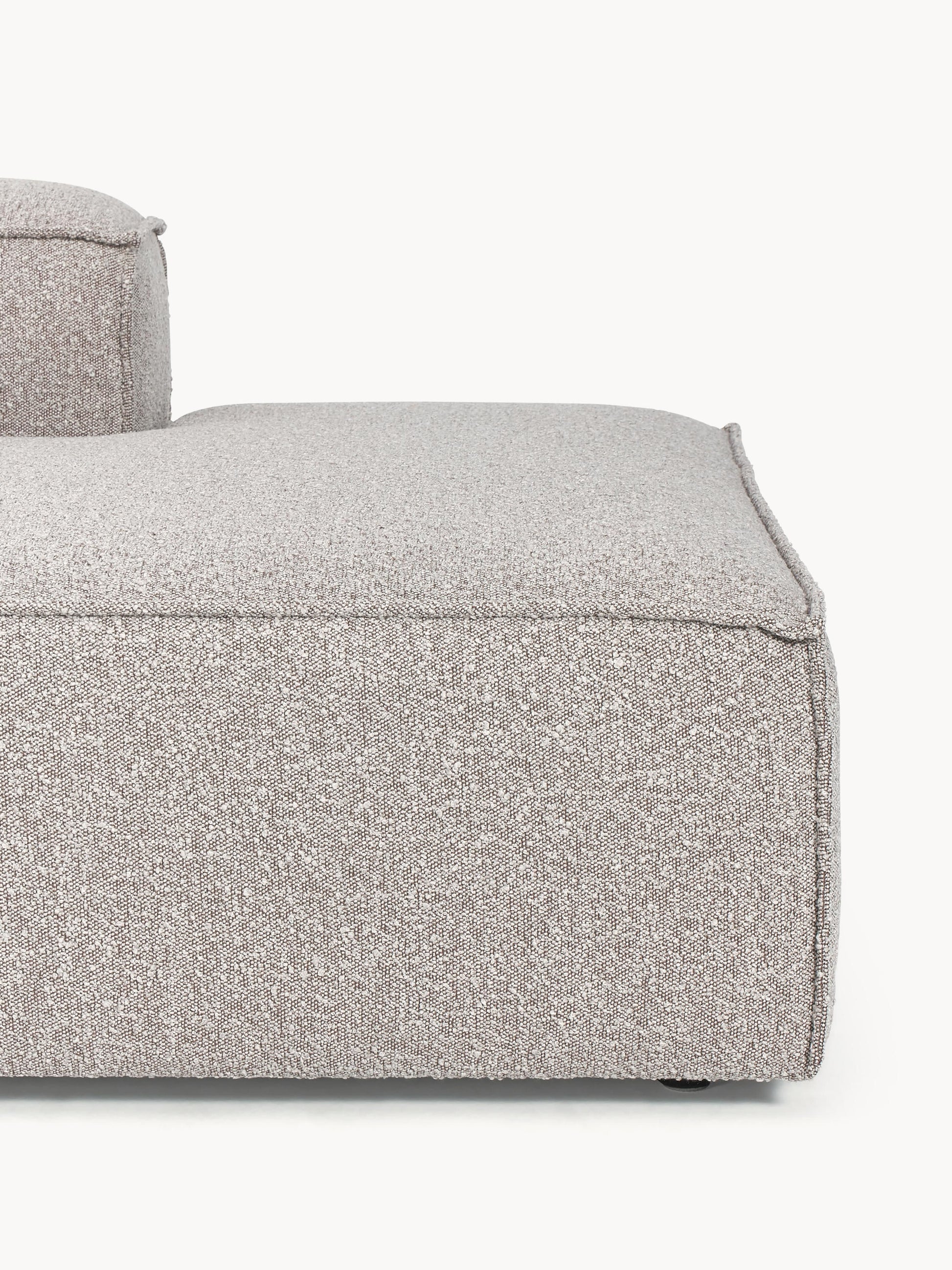 Modulare Ottomane Lennon aus Bouclé