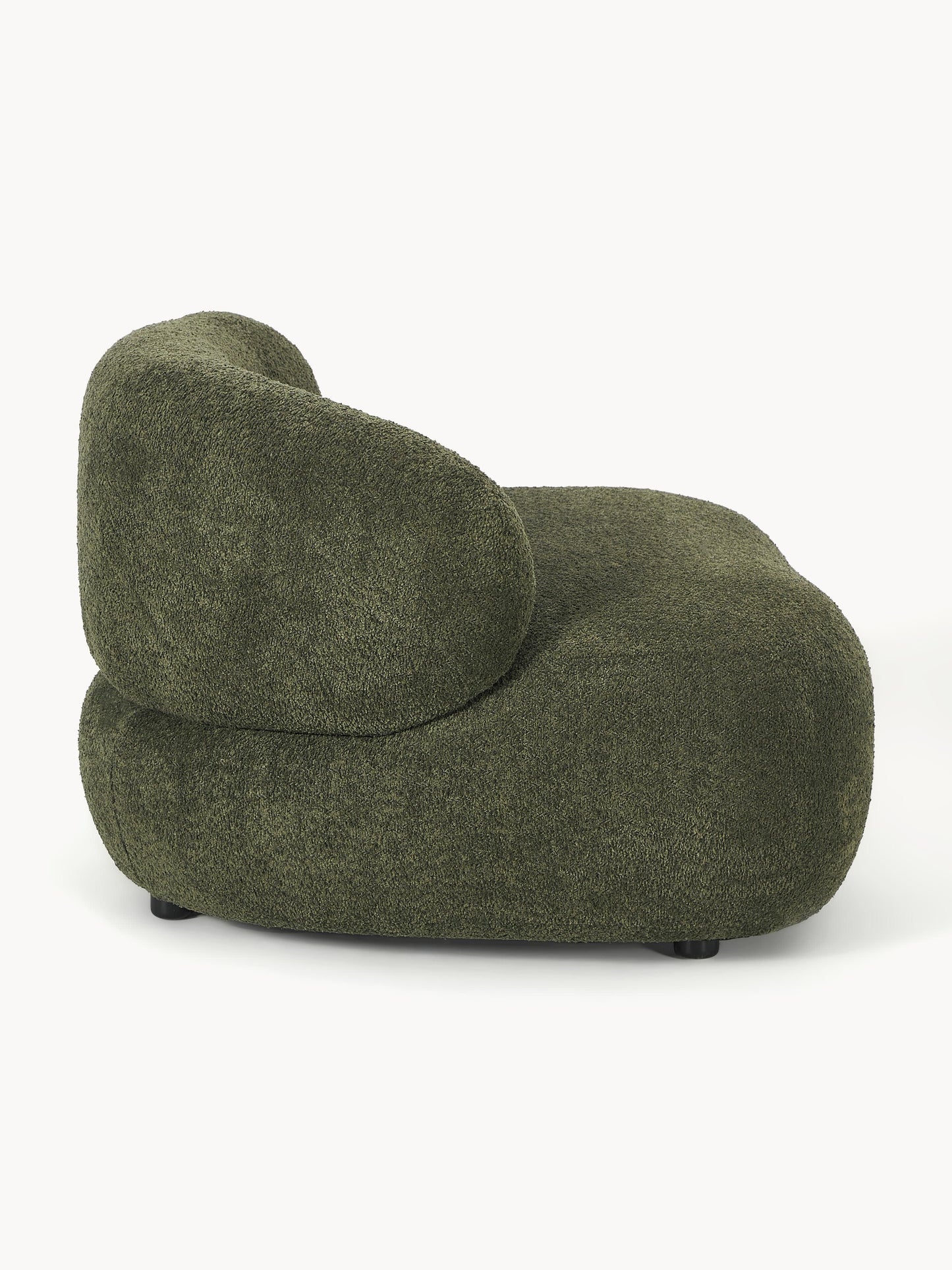 Loungesessel Alba aus Teddy-Bouclé