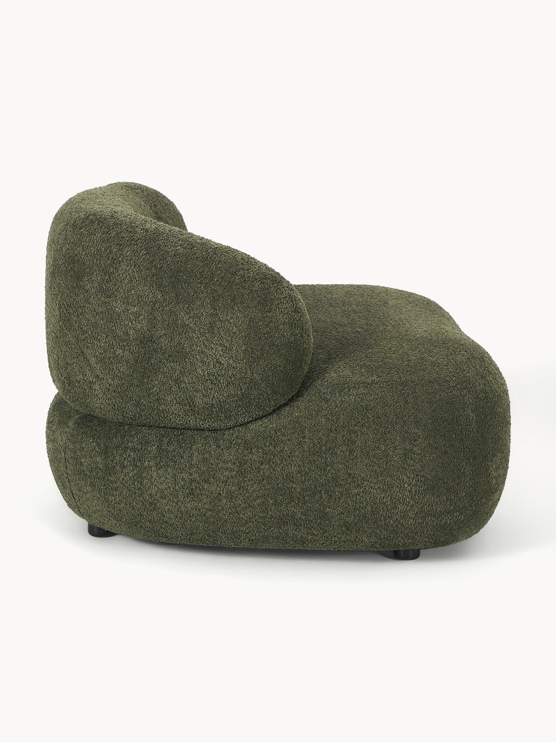 Loungesessel Alba aus Teddy-Bouclé