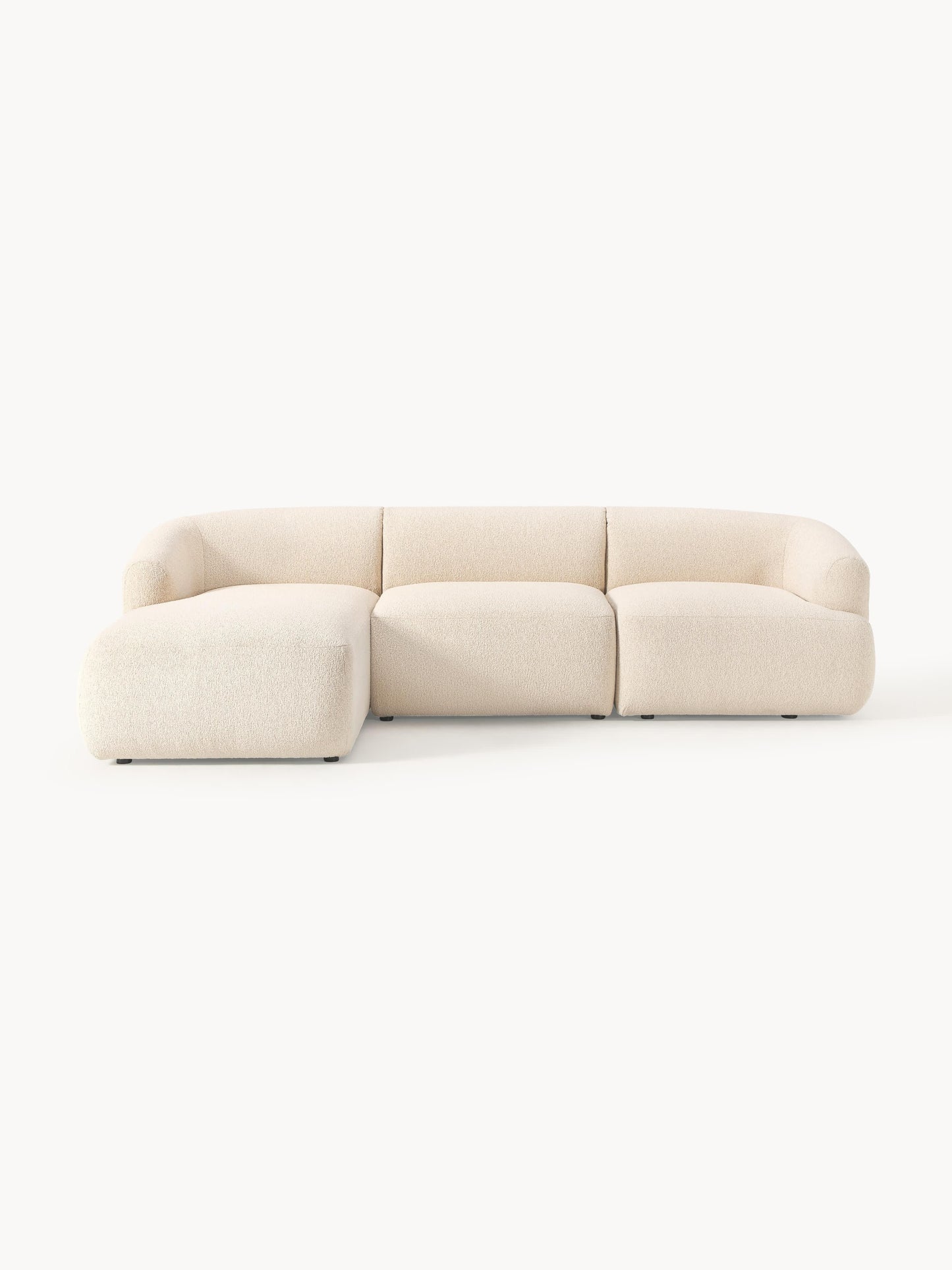 Galeriebild 1 - Modulares Bouclé-Ecksofa Sofia (3-Sitzer)