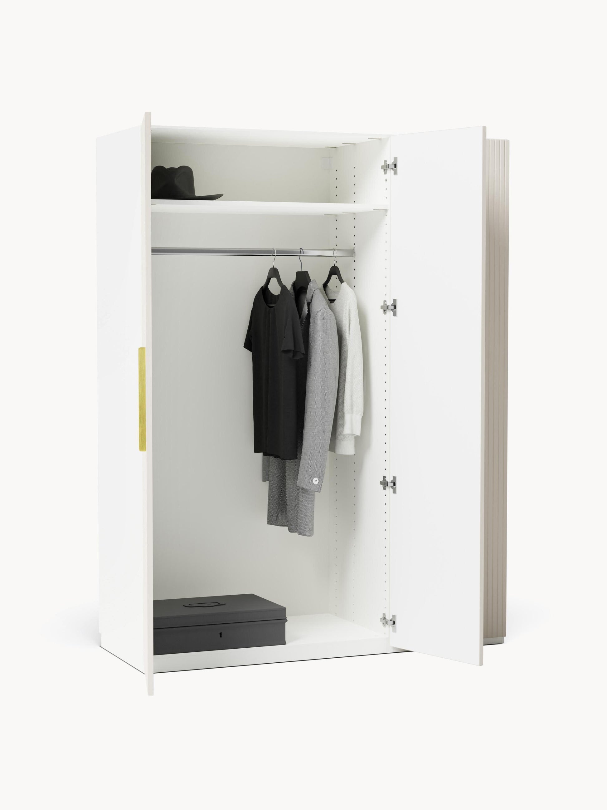Modularer Drehtürenschrank Simone, 150 cm Breite, in verschiedenen Größen