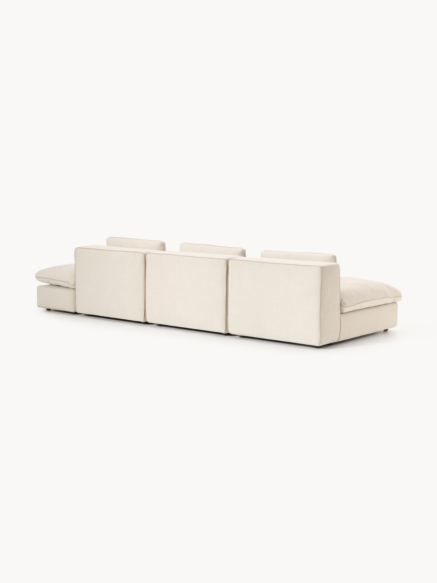 Modulares XL-Sofa Felix (3-Sitzer) mit Hocker