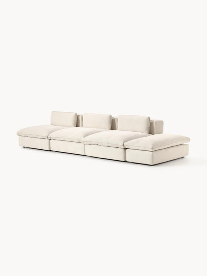 Modulares XL-Sofa Felix (3-Sitzer) mit Hocker