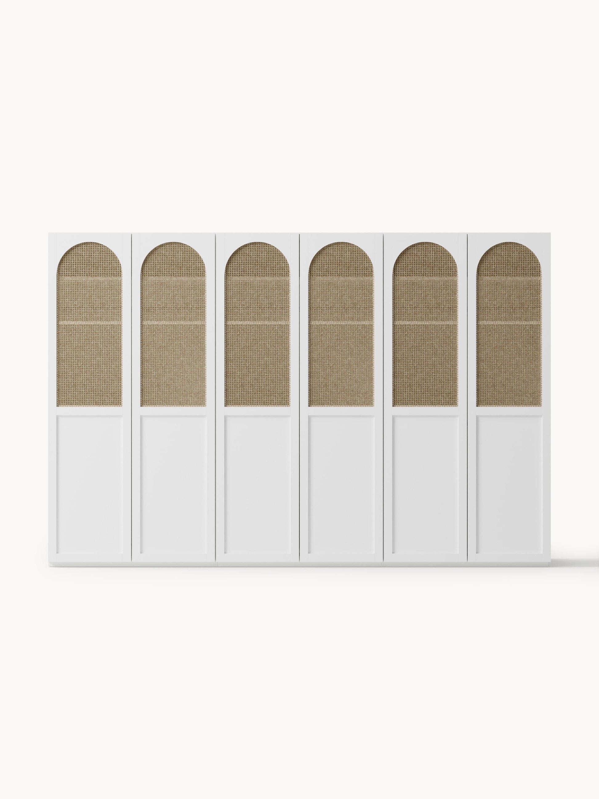 Modularer Drehtürenschrank Jeanne, 300 cm Breite, mehrere Varianten