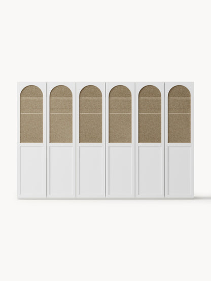 Modularer Drehtürenschrank Jeanne, 300 cm Breite, mehrere Varianten