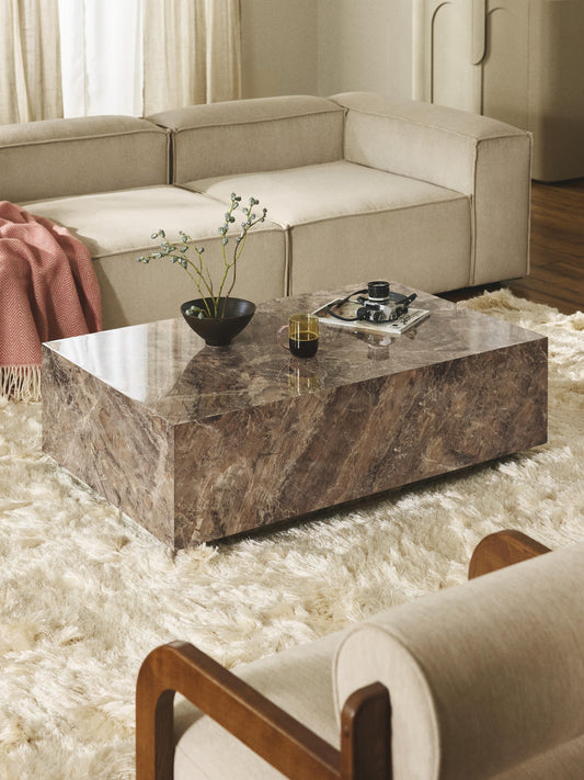 Couchtisch Lesley in Marmor-Optik