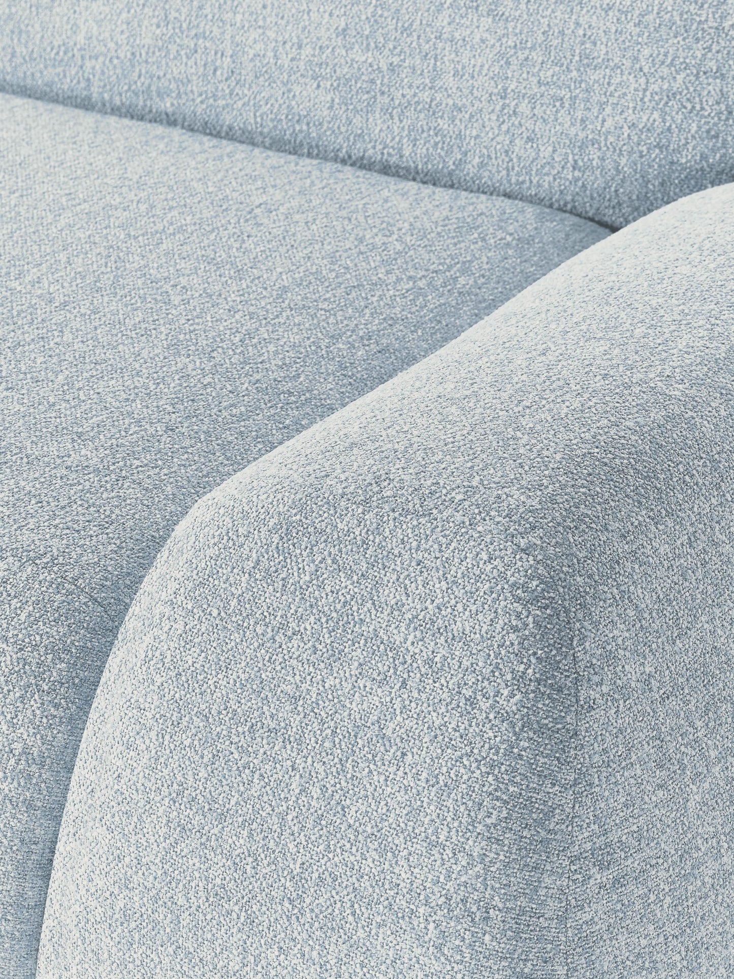 Modulares Bouclé-Sofa Wolke (4-Sitzer)