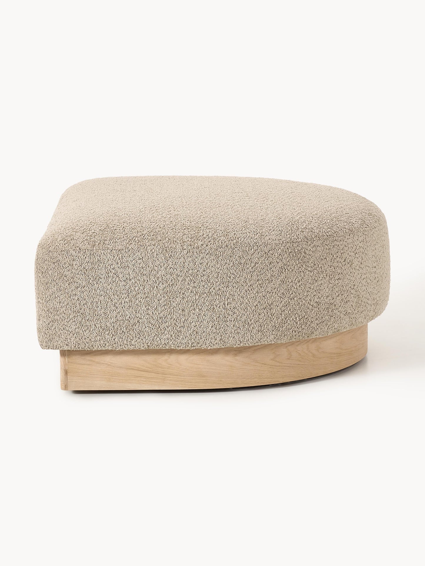 Sofa-Hocker Natalie aus Teddy-Bouclé