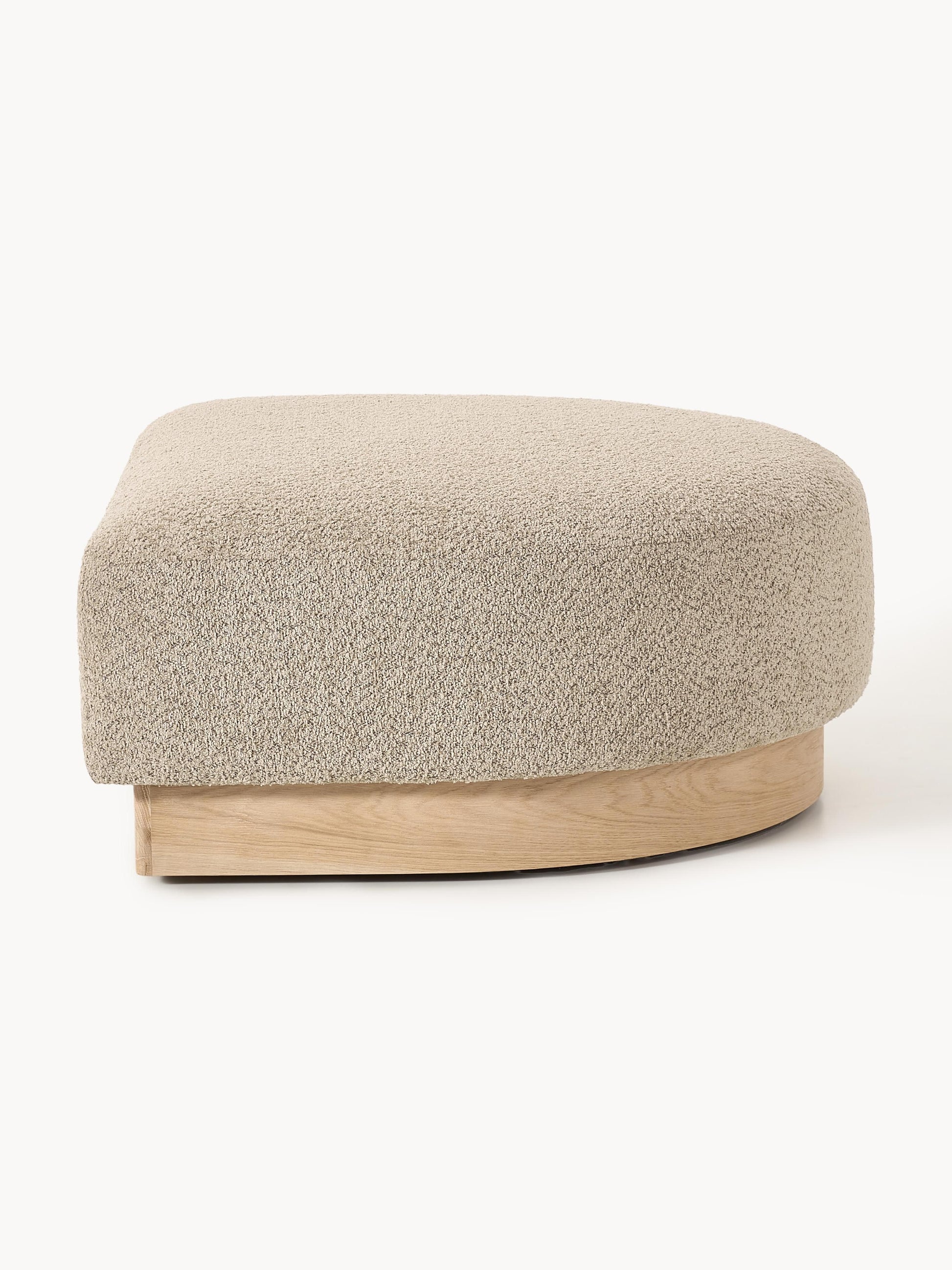 Sofa-Hocker Natalie aus Teddy-Bouclé
