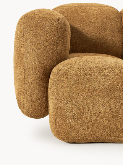 Modulares Sofa Tayla (4-Sitzer) aus Teddy-Bouclé