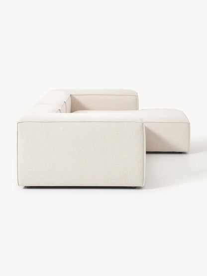 Modulares Ecksofa Lennon (4-Sitzer) aus Leinen-Mix