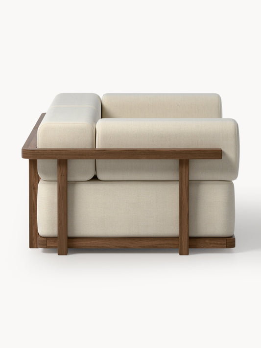 Garten-Loungesofa Matheus (2-Sitzer) aus Akazienholz