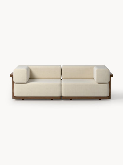 Garten-Loungesofa Matheus (2-Sitzer) aus Akazienholz